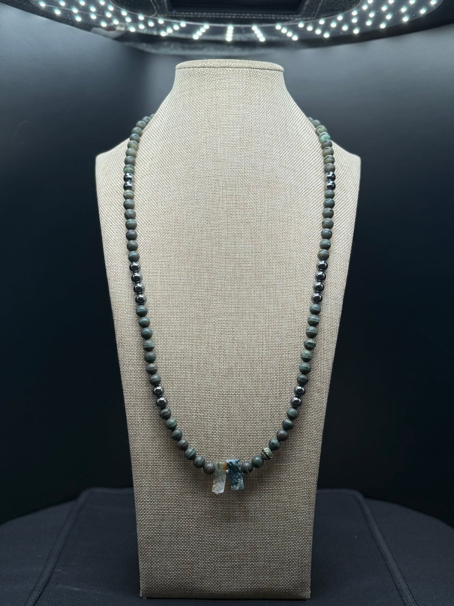 “Rooted Calm” Green Agate