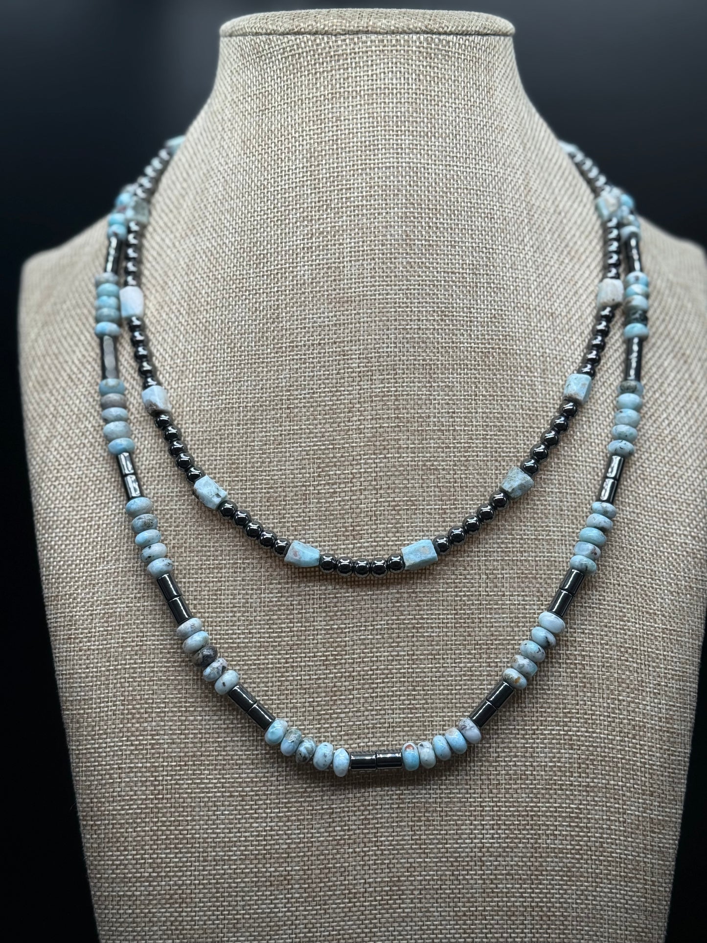 “Ocean Current” Larimar Stones