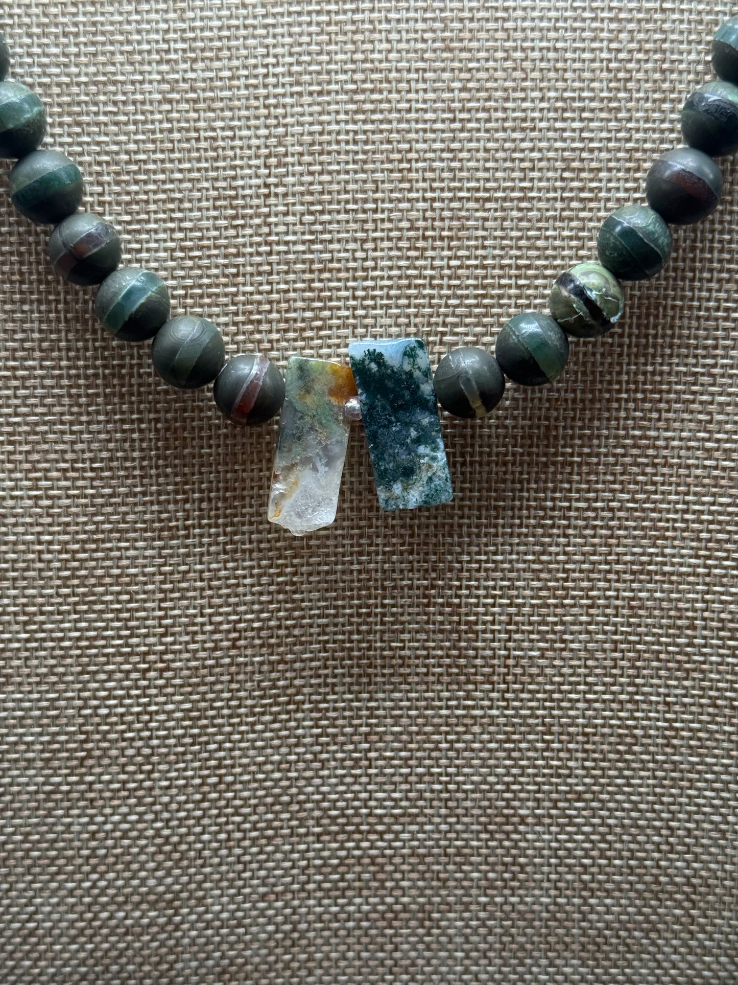 “Rooted Calm” Green Agate