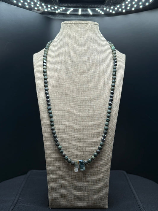 “Rooted Calm” Green Agate
